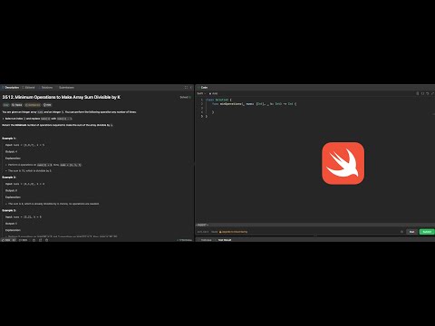 Minimum Operations to Make Array Sum Divisible by K | Leetcode 3512 - Swift