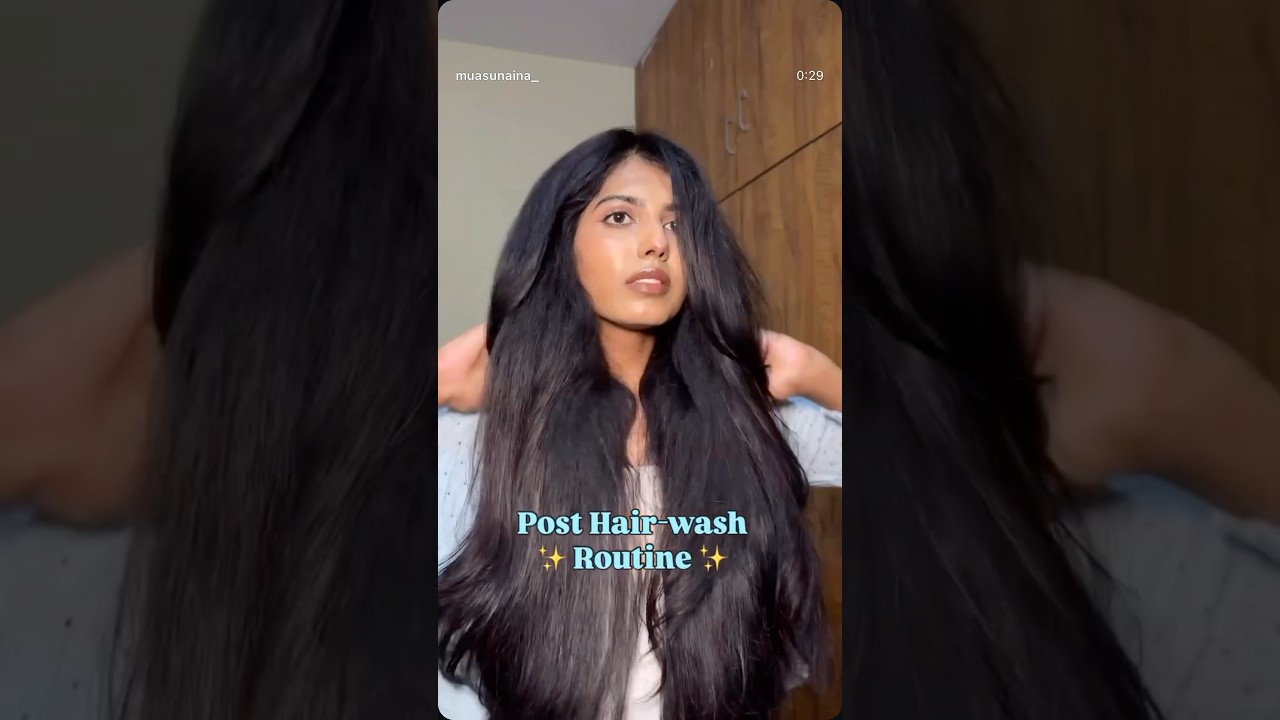 Post Hair wash Routine for soft, smooth hair ✨ 