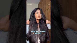 Post Hair wash Routine for soft, smooth hair ✨ #haircare #posthairwash #routine #hairstyle #yt screenshot 2