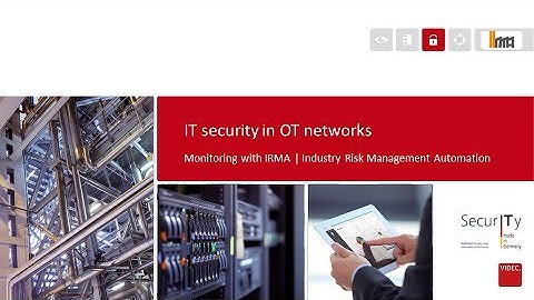 IT security in OT networks | Monitoring with IRMA