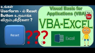 Excel VBA- Create Reset Button on Userform