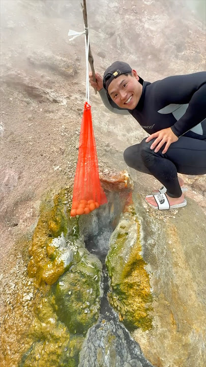 Making Egg Sandwiches in a Hot Spring