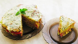 Закусочный ТОРТ ИЗ КАБАЧКОВ! Вкуснейшая Закуска из Кабачков! Закусочный ТОРТ ИЗ КАБАЧКОВ! Вкуснейшая Закуска из Кабачков!