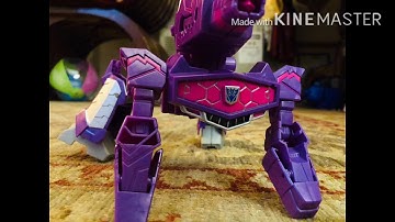 Transformers cyberverse Shockwave’s transformation in stop motion