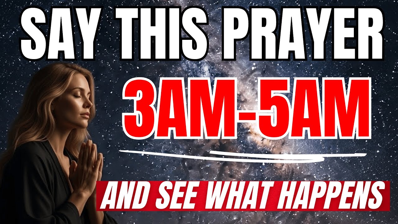 If You Wake Up Between 3am - 5am SAY This Powerful Meditation Prayer (Christian Motivation)