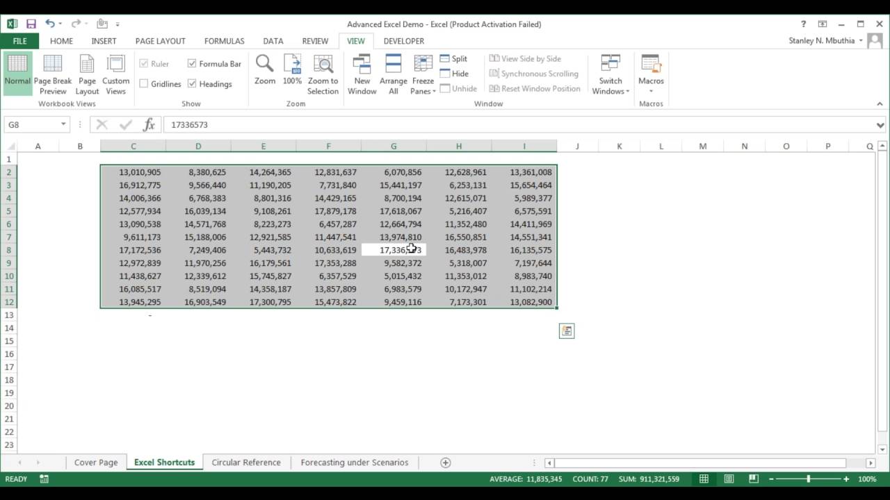 Financial Modeling on Advance Excel Demo Session MindCypress