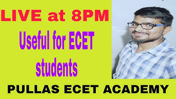 Live with Raju useful for ecet students