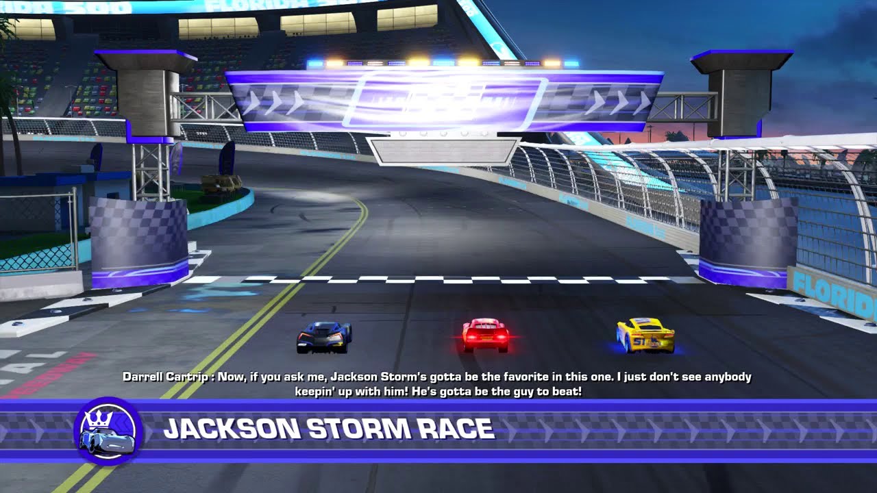Carros 3 Correndo para Vencer #17 JACKSON STORM VS RELÂMPAGO MCQUEEN  Gameplay Dublado PS4 