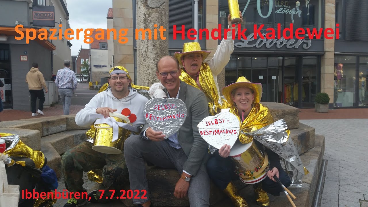 Abendlicher Spaziergang mit Hendrik Kaldewei durch Ibbenbüren 7.7.2022