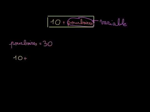 Vidéo: Qu'est-ce Qu'une Variable En Mathématiques