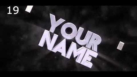 Top 30 Intro Templates | BLENDER