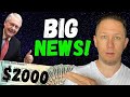 MITCH WANTS $2000 STIMULUS CHECKS!! Second Stimulus Check Update