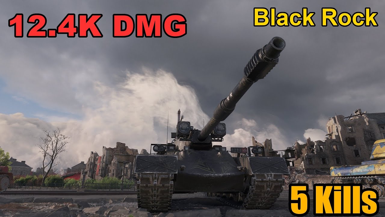 Black Rock - 12.4K Damage - 5 Kills - Map: Berlin - Server: EU | World of Tanks