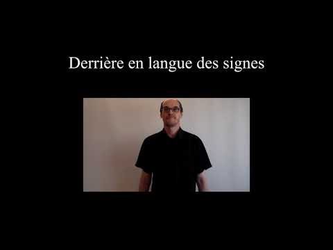 Derrière en langue des signes française