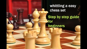 Whittling easy travel chess set (Part 2 Queen )