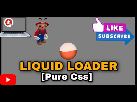 Liquid Loader Animation Effect |Html & css
