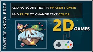 Phaser 3 - Lecture 7 Adding Score Text In Phaser 3 Game - (Hindi)