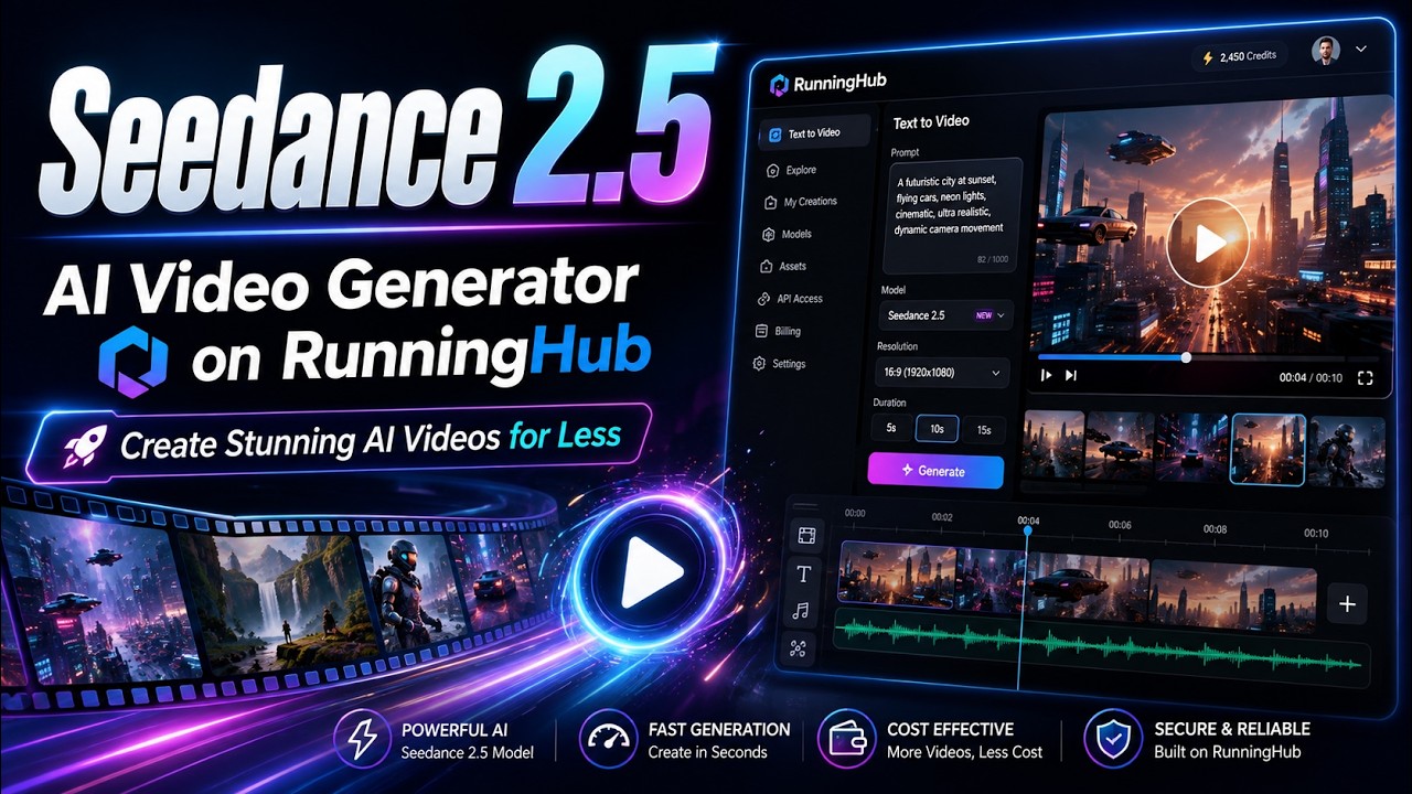 Seedance 2.5 on RunningHub – How to Create Stunning AI Videos for Less