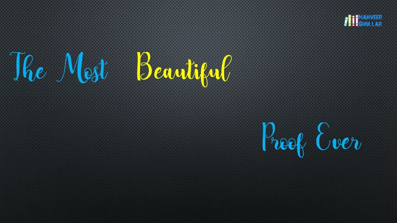 Most Beautiful Proof Ever |||| Pythagoras Theorem