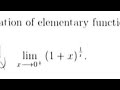 Evaluation of limits using power series representation
