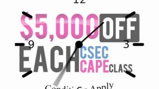 Pass CSEC in May 2016 and Jan 2017