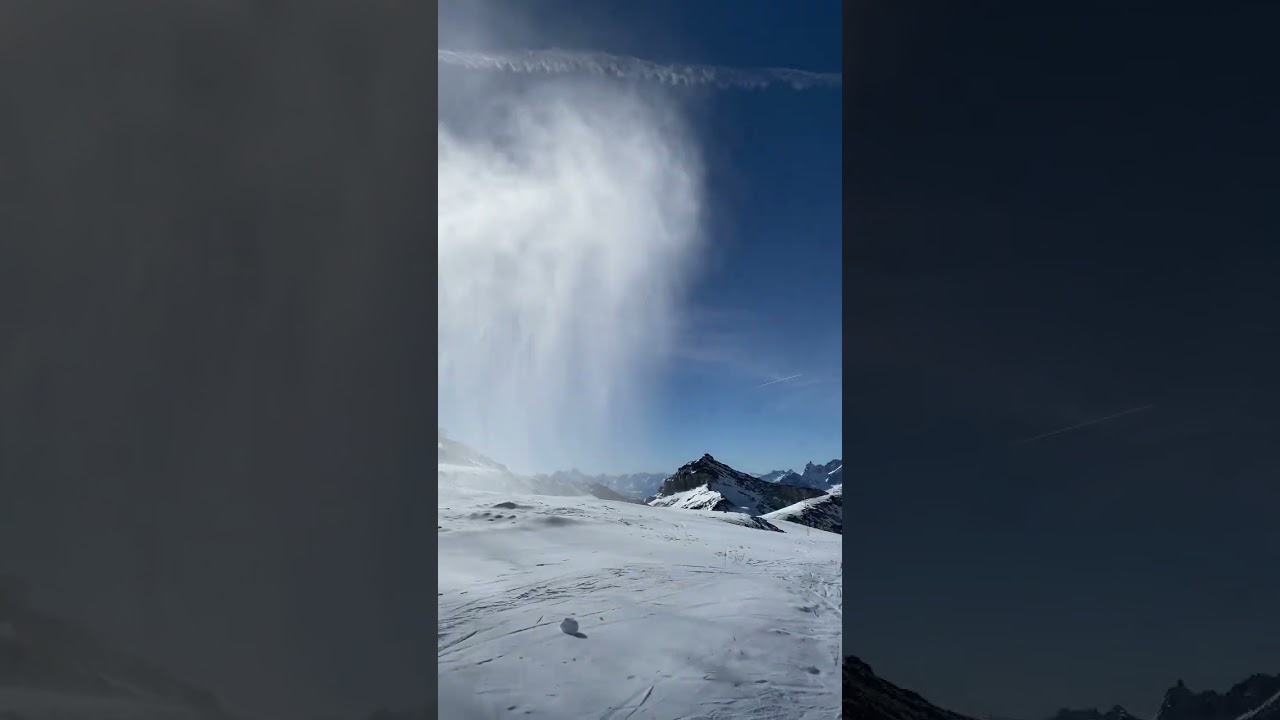 This is how artificial snow is made in the Alps 🇨🇭🇮🇹