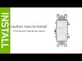 Leviton Presents: How to Install a Decora Combination Device with Two Single Pole Switches
