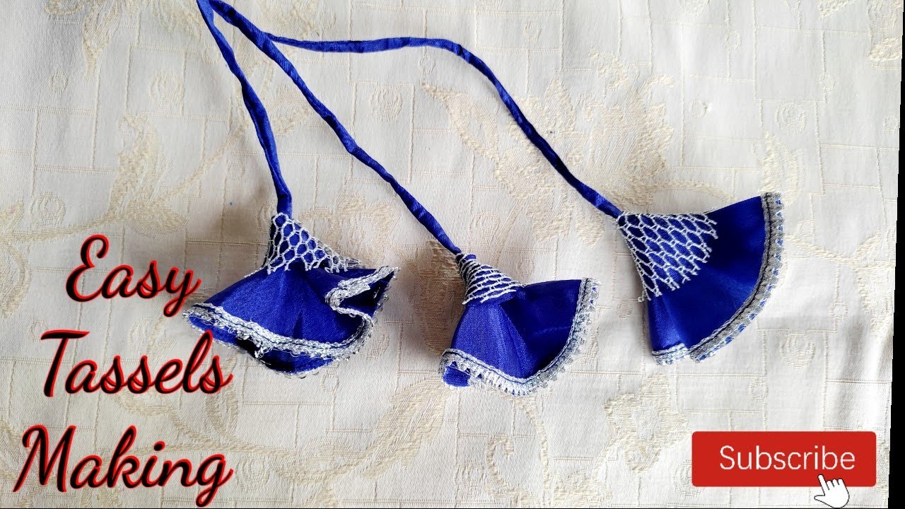 How To Make Fabric Tassels| Latkan Banane Ka Tarika| DIY Tassels Making ...