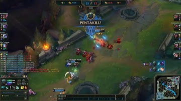 Pyke Ult Pentakill on SR 【LOL】
