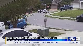 Santa Rosa County Deputy cleared in fatal shooting