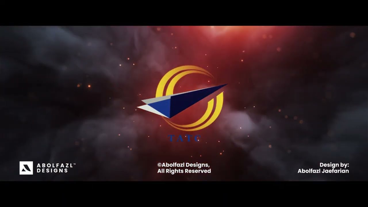 Motion logo for pilot training flight simulator, Logo reveal, Logo animation, Logo motion