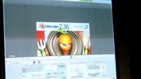 Knoppix 4.0 tries blender