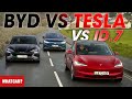 New byd seal vs tesla model 3 vs vw id7  best ev  road trip costs compared  what car