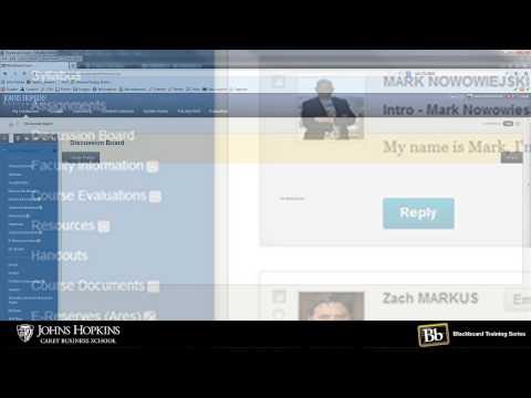 Johns Hopkins Blackboard Training Series - Video 5