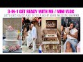 GET READY WITH ME FOR A HIS &amp; HERS WEDDING SHOWER | HAIR, MAKEUP, OUTFIT and A MINI VLOG