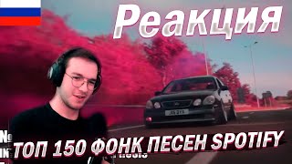 Реакция ТОП 150 ФОНК ПЕСЕН по ПРОСЛУШИВАНИЯМ в SPOTIFY | Лучший PHONK