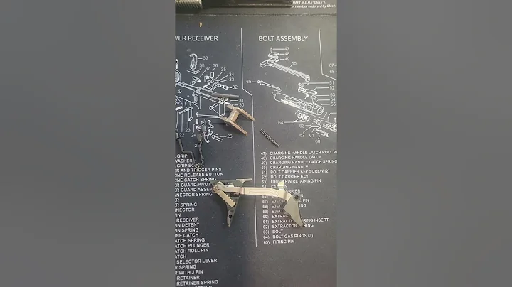 How to reassemble the (new) Glock performance trigger bar onto housing explanation