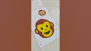 Five little monkeys 🐵 super simple and easy drawing for kids