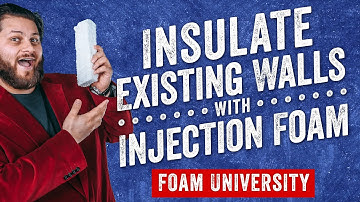 How to Insulate Existing Walls With Injection Foam Insulation | Foam University