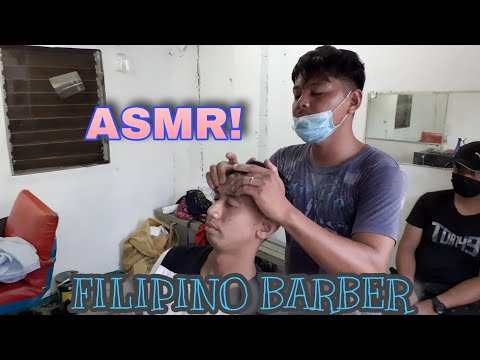 ASMR! | 1$ PINOY BARBER relaxing head and back massage| The SEARCH for best FILIPINO barbershop ep.3