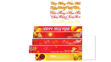 Chúc Mừng Năm Mới - Happy New Year Vector Corel