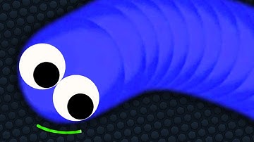 Slither.io Troll Tiny Snake vs Giant Noob Snakes - Epic Slitherio Gameplay