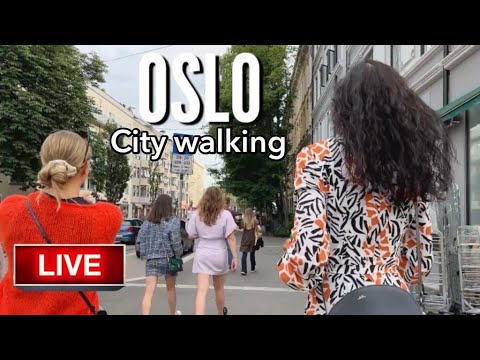 ? Live Oslo Norway City walking Summer 2022