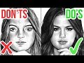 DO'S & DON'TS: How To Draw a Face |  Realistic Drawing Tutorial Step by Step