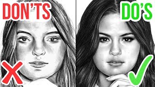 DO'S & DON'TS: How To Draw a Face | Realistic Drawing Tutorial Step by Step