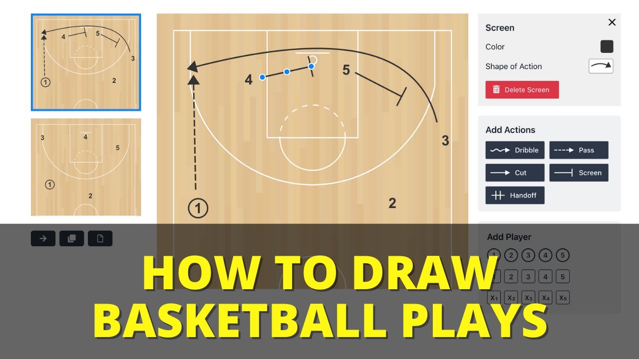 How to Draw Basketball Plays - Play Creator Tutorial