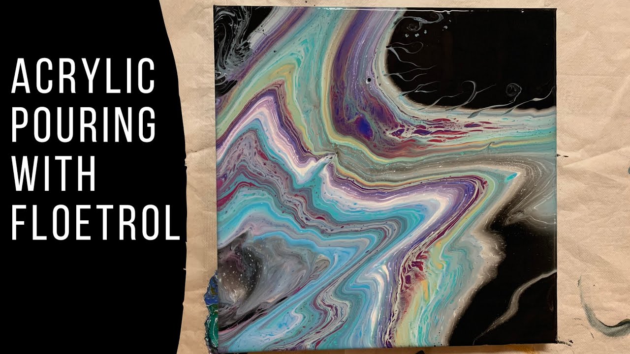 Acrylic Pouring with Floetrol Recipe Included Fluid Art with JMoPainting 