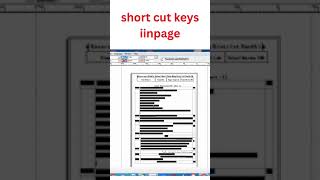 How to use short cut keys inpage | urdu tutorial for beginner | ghr service 555