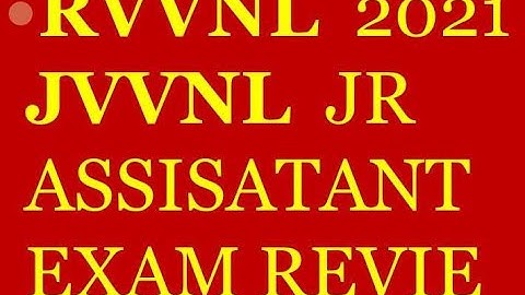 JUNIOR ASSISTANT/COMMERCIAL ASSISTANT nov2021 exam question #jvvnl #rvnl #examreview