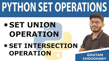 #21 Python Set Operations - Python Tutorials for Beginners